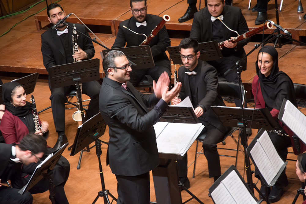 گزارش تصویری ارکستر بادی کارا به رهبری بردیا کیارس – عکاس: امیر محنتی