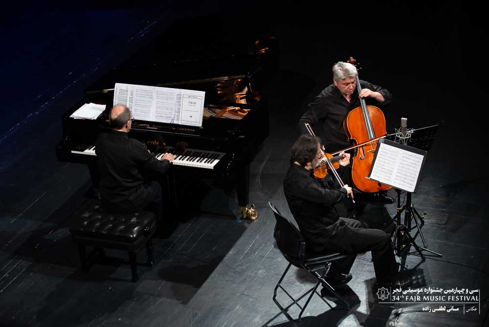 گزارش تصویری کنسرت تریو اَمَئل از اسلوونی در اولین شب سی و چهارمین جشنواره موسیقی فجر