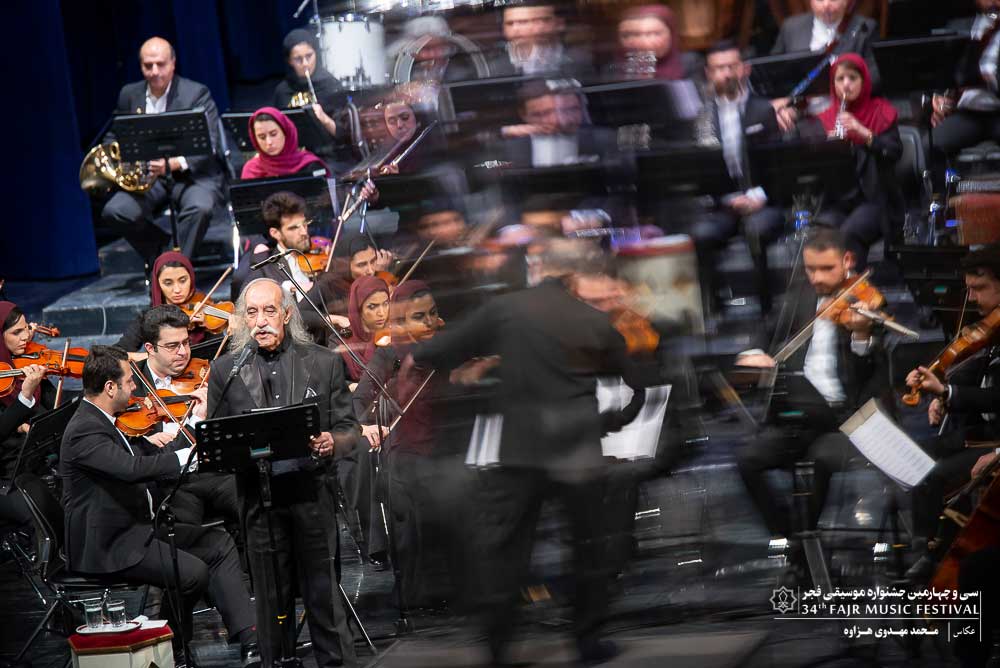 گزارش تصویری کنسرت ارکستر ملی ایران – فریدون شهبازیان در اولین شب سی و چهارمین جشنواره موسیقی فجر
