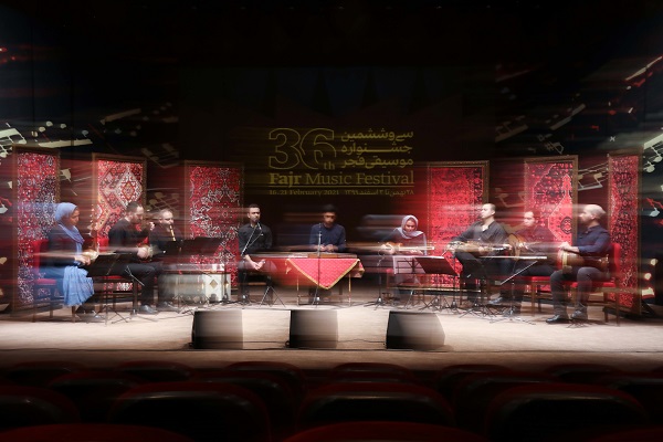 اجرای ارکستر سمفونیک تهران با ماسک و اجرای قطعه شب نیشابور در چهارمین روز جشنواره
