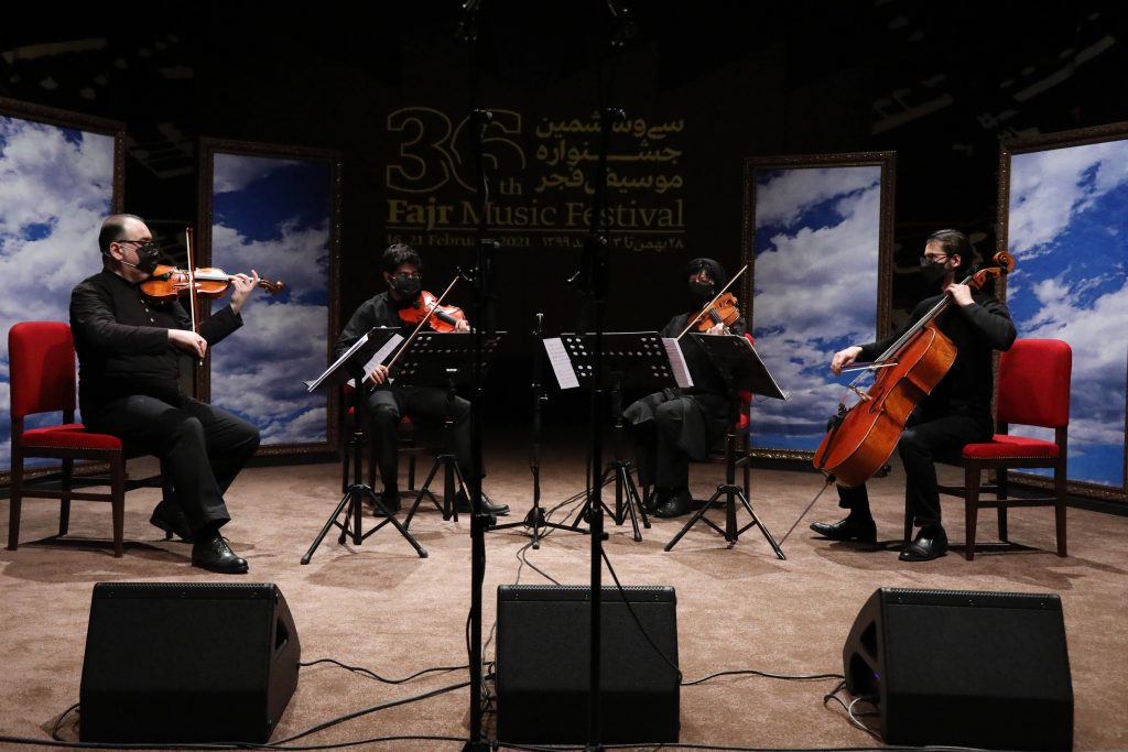 اجرای کوارتت زهی نماد/سی و ششمین جشنواره موسیقی فجر