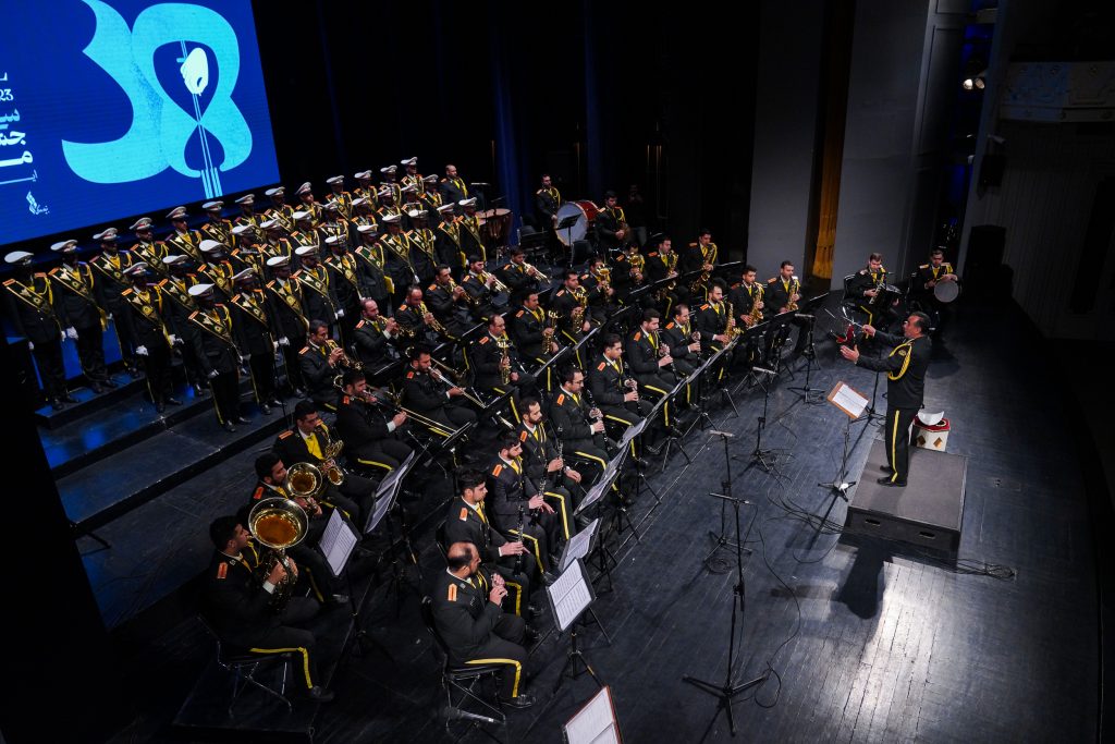اجرای ارکستر رزم نوازان دفاع مقدس در سی و هشتمین جشنواره موسیقی فجر