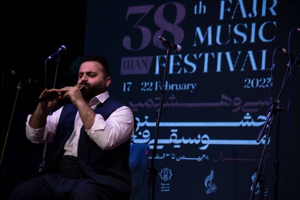 اجرای نرمه نای کردستان در سی و هشتمین جشنواره موسیقی فجر